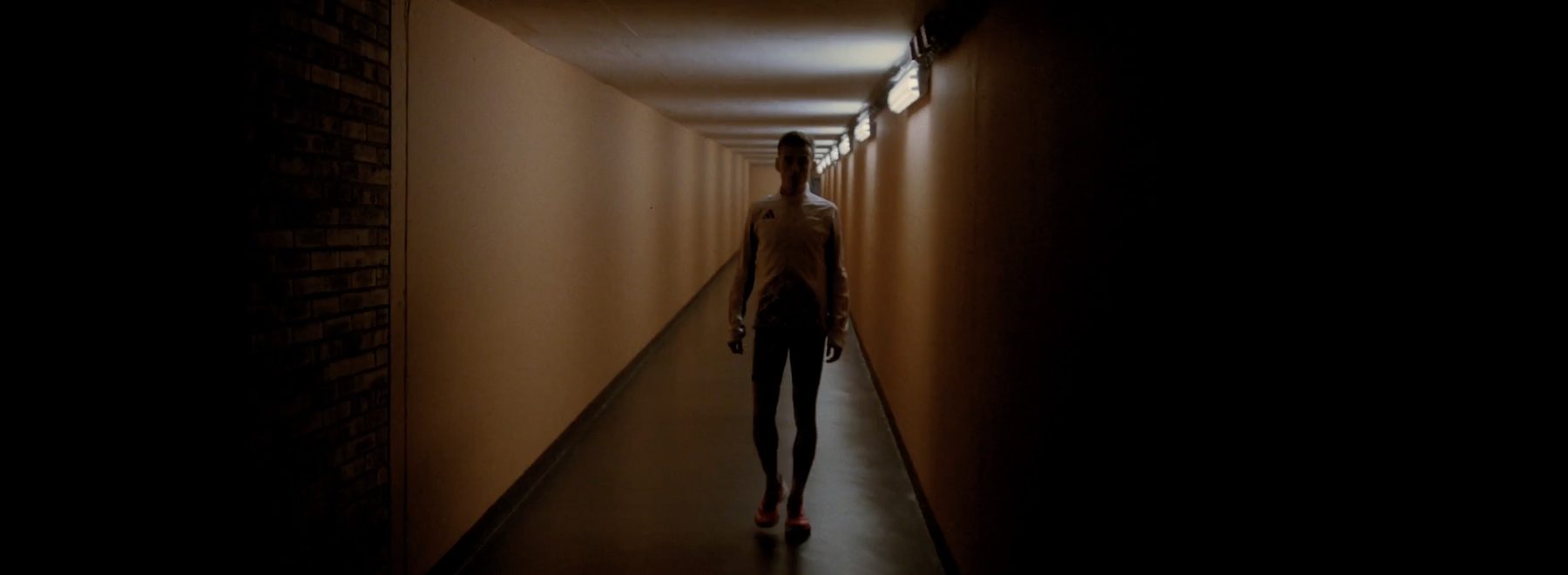 Adidas French team film, athlete walking to the stadium