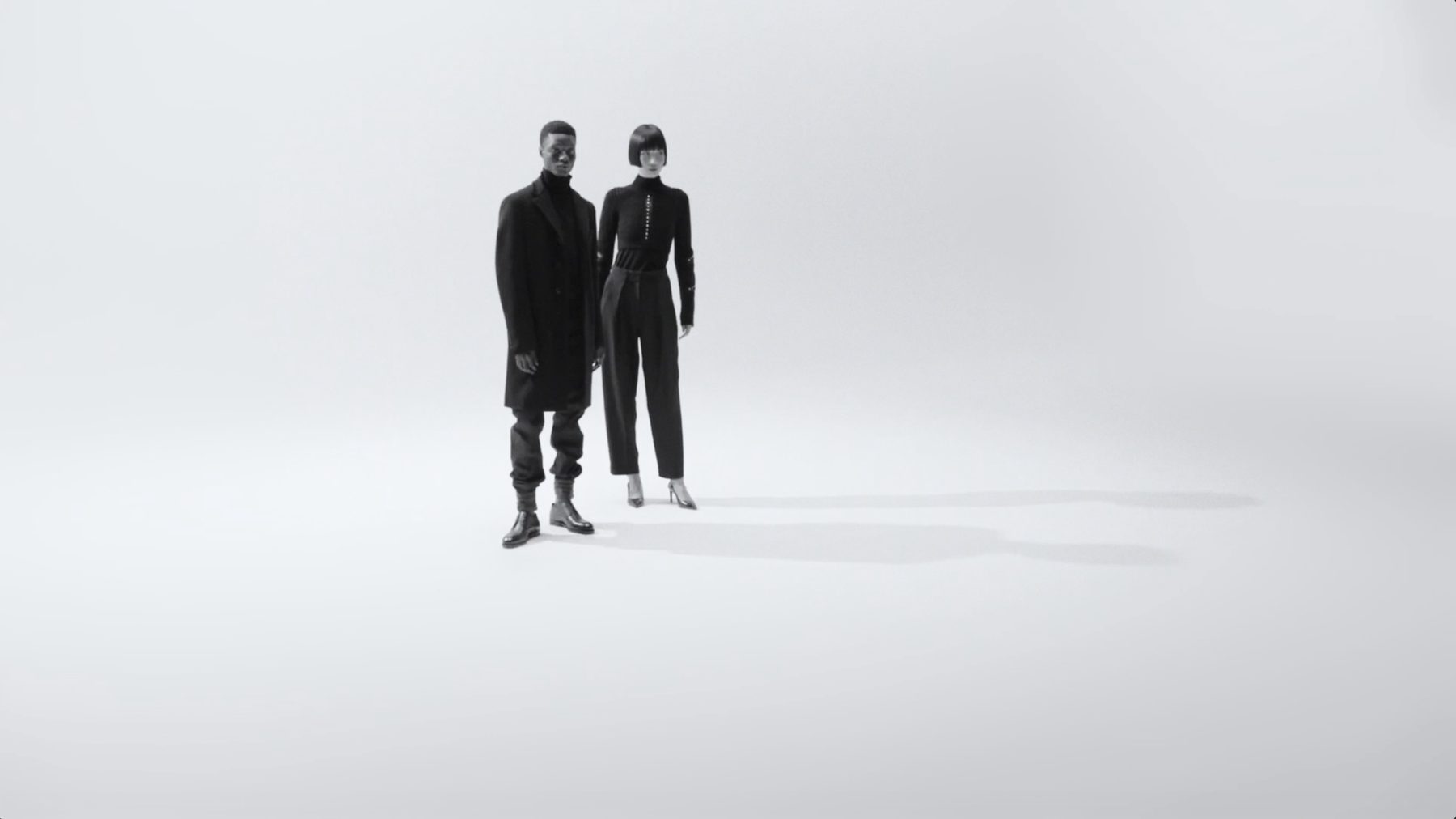 Hermès Fall/Winter 2025 film, figures on a white cyclorama — image 03