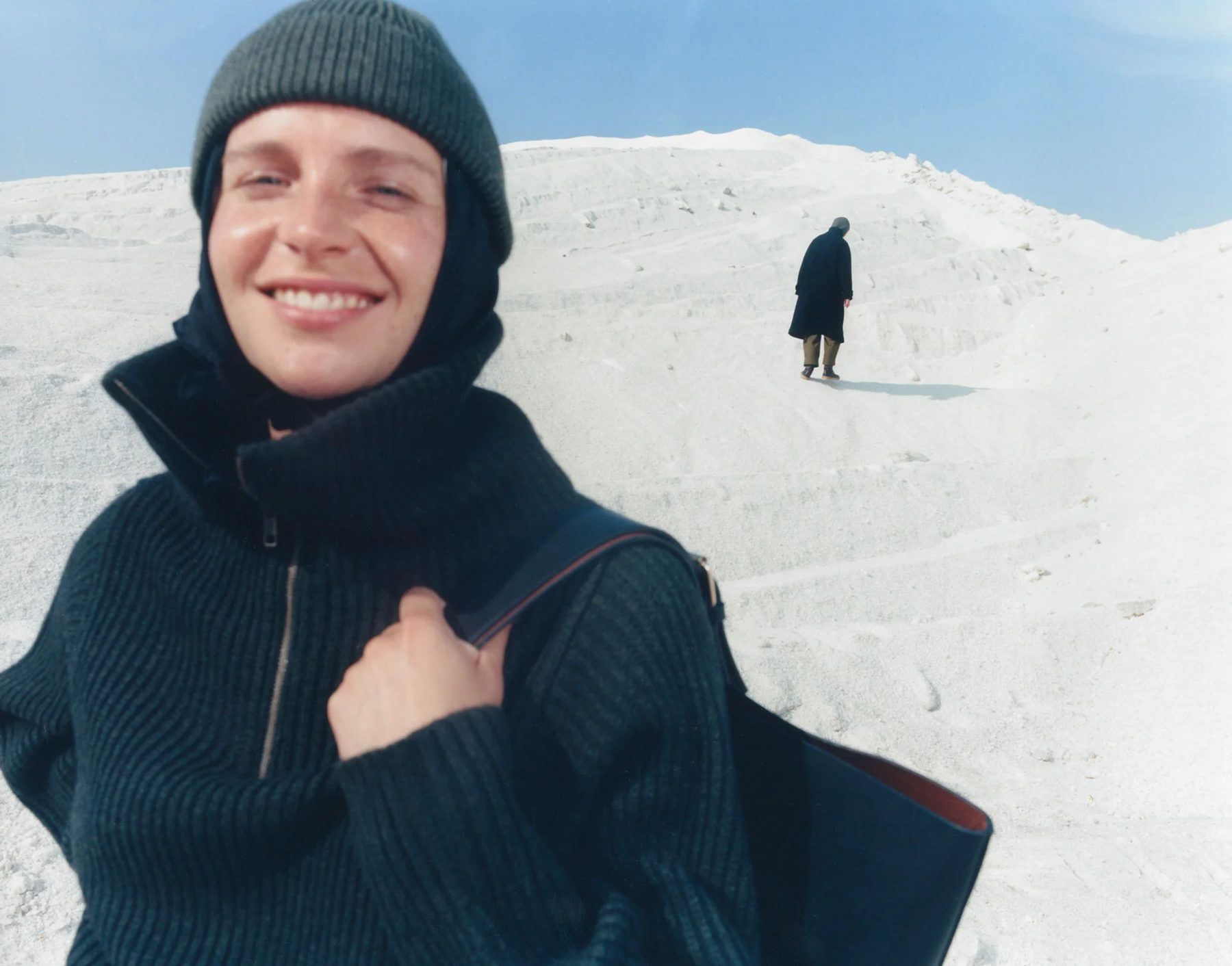 Sœur Fall/Winter 2024 campaign in white landscapes